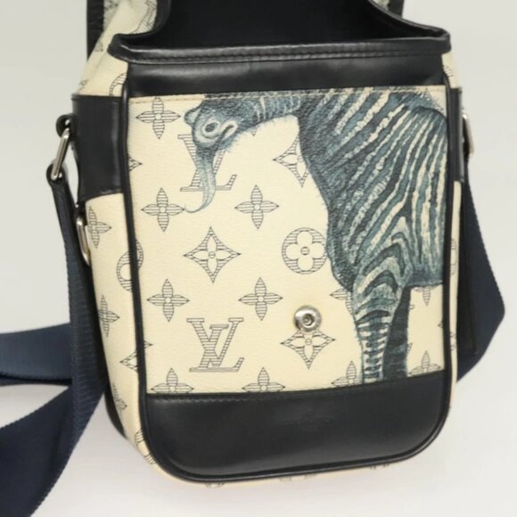 LOUIS VUITTON Monogram Savanna Messenger BB Shoulder Bag Navy M54247 Auth 127639 - Picture 11 of 15